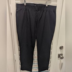 Eileen Fisher Black washable stretch crepe pant large